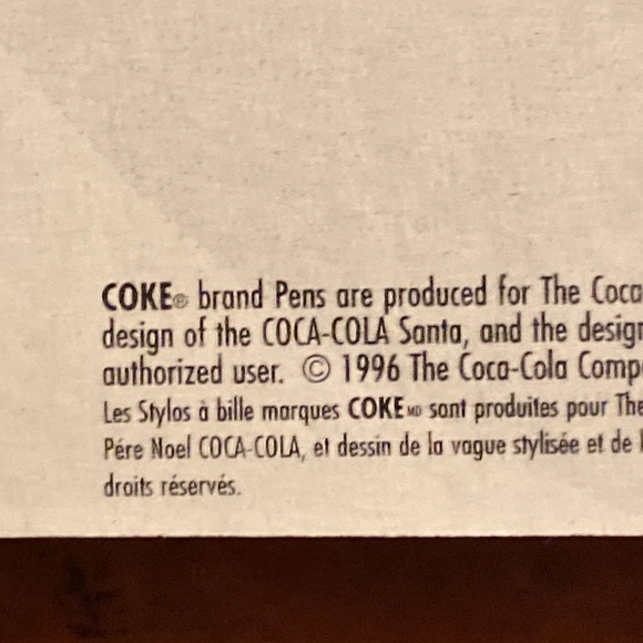 Vintage 1996 Coca-Cola Ceramic Roller Ball Pen in Collector Tin - Picture 7 of 9